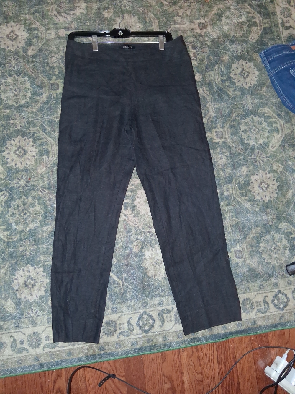 WOMEN BLACK LINEN PANTS